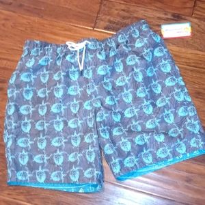 Margaritaville Mens Sea Turtles Swim Trunks Shorts XL New